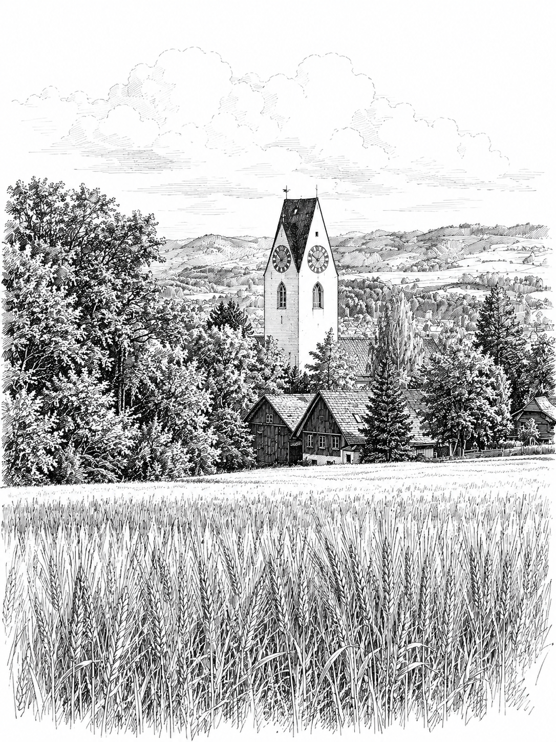 Kirche von Ottenbach ZH
